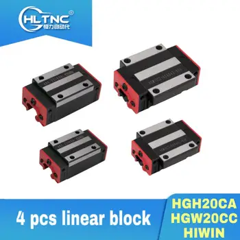 Hiwin ir HLTNC HGH20CA HGW20CC slankiklį blokuoti rungtynės naudoti HGR20 linijinis vadovas, linijinis geležinkelių CNC 
