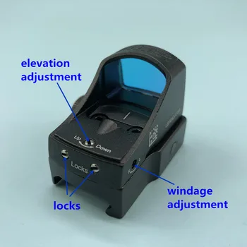 Taktinis Akyse III Docter Mini Red Dot Akyse Auto Ryškumo Reflex Holografinis Dot Akyse Bet 20mm Geležinkelių Medžioklės Airsoft (Tan
