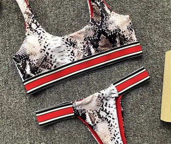 2020 Gyvatės odos bikini seksualus dviejų dalių kostiumai Brazilijos ekstremalių micro push up maudymosi kostiumėlį, thong maudymosi kostiumėliai moterims besimaudančių Vasaros