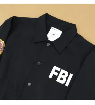 Amerikos FTB drabužius treneris striukė vyrų striukė rudens žiemos prarasti medvilnės drabužius sutirštės detektyvas identifikavimo švarkelis