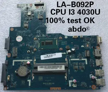 ZIWB2/ZIWB3/ZIWE1 LA-B092P Lenovo B40-70 N40-70 B40-80 N40-80 nešiojamojo kompiuterio pagrindinė plokštė CPU i3 4030U DDR3 bandymo darbai