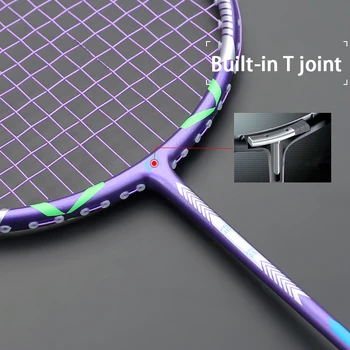 Profesinės Suverti 4U Ultralight Visas Anglies Pluošto Badmintono Rakečių Su Stygos Krepšiai Padel Raketės Sporto Raquetas