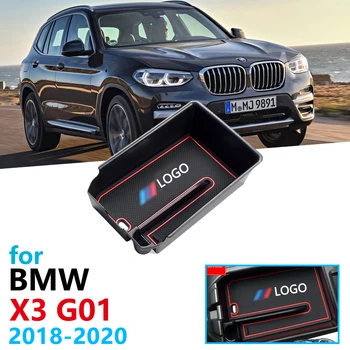 Automobilių Organizatorius Reikmenys BMW X3 G01 2018 2019 2020 Porankiu Dėžutės Saugojimo Sukrovimas Valymas Monetų Dėžutė X3M xDrive 20d 20i