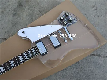2019 Aukštos kokybės Kinijos elektrinė gitara, Akrilo gitara su LED žibintai,Custom elektrinė gitara, nemokamas pristatymas