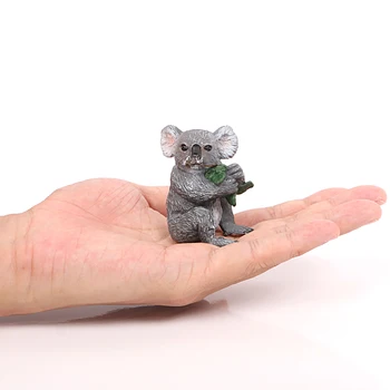 Miško Gyvūnų Zoologijos sodas plastikiniai Modeliai Modeliavimo Australijos Gyvūnų Mielas Koala Modelis Veiksmų Skaičiai Šeimos Figūrėlės žaislų rinkiniai Vaikas žaislas