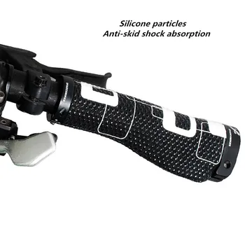 Dviračių silikono danga MTB kelių dviratį bmx universalus dalelių anti-slip užrakto rankena tinka brompton dviratį 138mm
