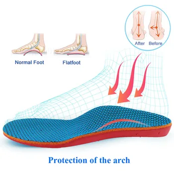 3D Vaikų Vidpadžiai Arka Parama Ortopedijos Vidpadis Vienodo Kojų Orthotic Batų Padų už XO-Kojos Korektorius Vaikas Įdėkite Bato Padas
