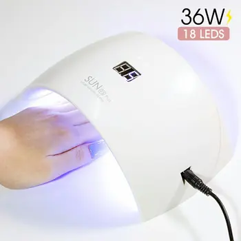 36W UV LED Nagų Lempa Nagų Džiovintuvas 36W Dual Šviesos Šaltinis Indukcijos Nagų Fototerapijos Mašina, UV Lempa, LED Nagų Prietaisas
