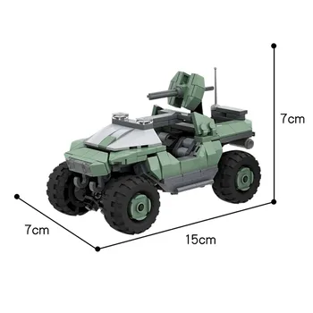 Klasikinis Warthog Vežime Modelio Blokai Halo-Karai Žaidimas Kolekcija Automobilių Plytų Vaikai 