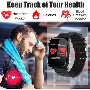 Naujas Smart žiūrėti fitness tracker vyrams ir moterims *širdies susitraukimų dažnis* ekranas 1.54 colių IPS full touch screen, sporto žiūrėti