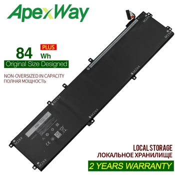 ApexWay 4GVGH 1P6KD 84Wh 11.4 V Nešiojamas baterija dell precision XPS 15 9550 5510 01P6KD P56F P56F001