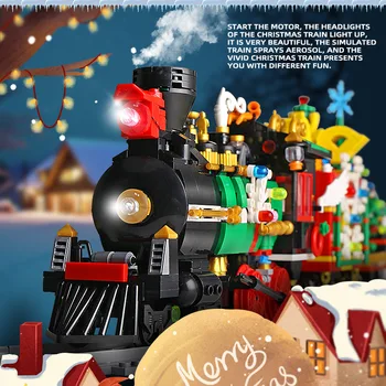 Miestas Kūrėjas Traukinio Techninės Nustatyti Geležinkelio Bėgių Statyba Blokai Žaislai Vaikams Pelėsių Karalius 12012 Traukinio Kalėdų Traukinių Dovanos