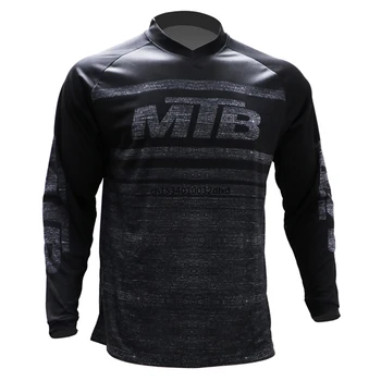 Motokroso lenktynių dviratis megztiniai quick dry motociklo MTB visą rankovėmis marškinėliai kalnų dviračių DH (downhill ilgomis rankovėmis dviračių megztiniai