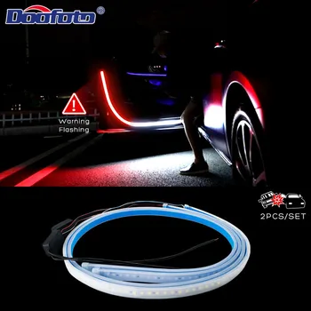 2020 Vėliau kaip Automobilių Durų Atidarymo Įspėjamoji Lemputė Sveiki Lemputės Juostos LED Strobe Mirksi Stabdžių Galinės Susidūrimo Saugos Lempos