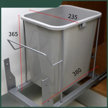 12L Embedded Built-in Šiukšliadėžės sumetami į šiukšlių konteinerį Virtuvės Šiukšliadėžę Lixeira Embutida Eco-Friendly Nematomą Dėžę Baras Šiukšlių Dėžes