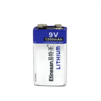 Etinesan 9V 1200mAh Pirminės Ličio Baterijos (10.8 Wh,neįkraunamų) Suderinamas su LA522-9V / Ultralife Didelis Pajėgumas