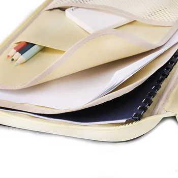 Daugiafunkcinis A4 formato failą nešiojamas krepšys su užtrauktuku vyrų, moterų rankinės failų paketą atsitiktinis nešiojamų susitikimas portfelis ipad krepšys nešiojamiems kompiuteriams