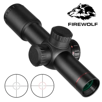 4.5x20 E Taktinis Medžioklės Optikos Taikikliai Medžioklės Monokliai Raudonas Apšvietimas Mil-Dot Riflescopes Su Flip-open Objektyvo Dangteliai