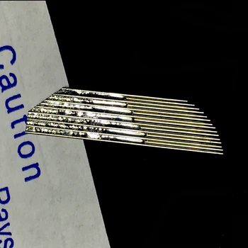 100 vnt 2 Eilučių 15 Kampine Pin Nuolatinis Antakių Makiažas Adata Geležtės Microblading Vadovas 3D Rašiklis Siuvinėjimo Dviguba Linija Peiliukai