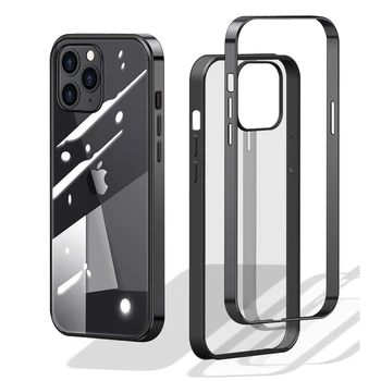 Danga Telefono dėklas Skirtas iPhone 12 Pro 12 Mini Skaidrus Atgal Case For iPhone 12 Pro Max Minkštos TPU Dangtis 12 Pro Max Coque Shell