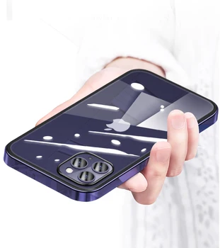 Danga Telefono dėklas Skirtas iPhone 12 Pro 12 Mini Skaidrus Atgal Case For iPhone 12 Pro Max Minkštos TPU Dangtis 12 Pro Max Coque Shell
