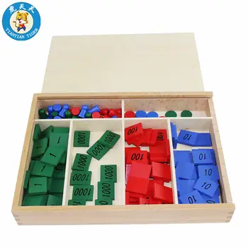 Kūdikių Montessori Matematikos Mokymosi Švietimo Mediniai Žaislai, Šeimos Antspaudas Žaidimas