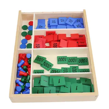 Kūdikių Montessori Matematikos Mokymosi Švietimo Mediniai Žaislai, Šeimos Antspaudas Žaidimas