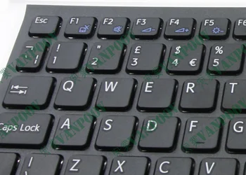 Naujas UK anglų Nešiojamojo kompiuterio klaviatūra Sony Vaio VPC-EL VPCEL VPC EL PKG-71C11L PKG-71C12L EL111T EL112T EL15EC Juoda - 9Z.N5CSW.A0U