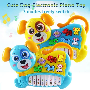 Animacinių Filmų Šuo Baby Vaikų Muzikos Instrumentas, Švietimo Žaislai Gyvūnų Ūkyje Fortepijono Muzikos Vystymuisi Mokymosi Žaislas Vaikams Dovanų