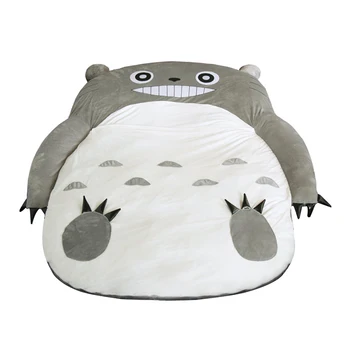Japonų anime Totoro pliušinis pupų animaciją kačių lova tatamio čiužinys mielas vaikams miegmaišį suaugusiems ir vaikams dovanų