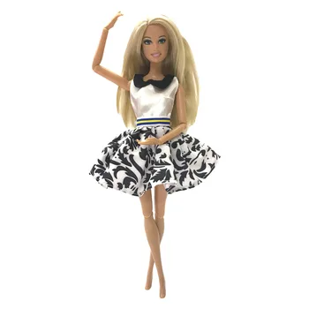 NK Karšto Parduoti Vieną Set=10 Vnt Sumaišykite Rūšių 2020 Naujausias Gražus Rankų darbo Partijos Drabužių Mados Suknelė Barbie Doll-Geriausia Dovana Žaislai
