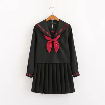 Japonų Mokyklos Suknelė Vienodas Cosplay, Anime, Forma Sailor Kostiumas Jk Uniformas Studentų Klostuotas Sijonas Vidurinės Mokyklos Suknelės Grils