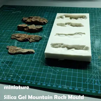 Miniatiūrinės Silicio Gelio Kalnų Uolienų Formos Scenarijų modelio Smėlio lentelė scena pakeitimo