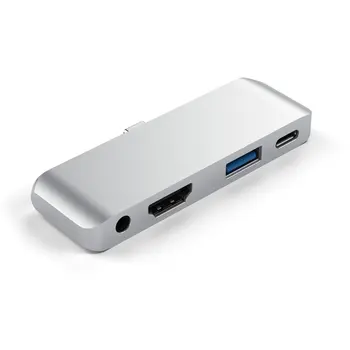 USB C Hub Adapteris su USB-C C TIPO PD Įkrovimo 4K HDMI, USB 3.0 3.5 mm Ausines, iPad Pro Pratęsti Dokas