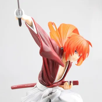 2019 Naujas Rurouni Kenshin 18cm Japonijos Klasikinis Himura Kenshin Pvc Veiksmų Skaičiai Žaislai Anime Pav Žaislai Vaikams, Vaikams, Lėlės