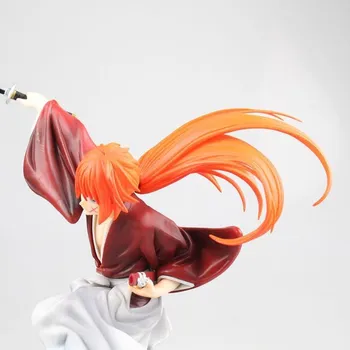 2019 Naujas Rurouni Kenshin 18cm Japonijos Klasikinis Himura Kenshin Pvc Veiksmų Skaičiai Žaislai Anime Pav Žaislai Vaikams, Vaikams, Lėlės