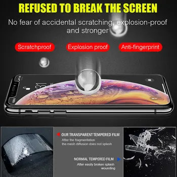 5vnt Grūdintas Stiklas iPhone 11 Pro XS Max X XR Screen Protector, iPhone 7 8 Plus Stiklo iPhone 5 5S SE 6 6s 4s Filmas