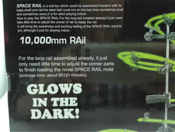 Tamsiai Šviesos SpaceRail Klasikinis Lygis 2 (#231-2G) Švyti Tamsoje kalnelius Žaidimas Inovatyvius SpaceWarp 10000mm