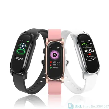 Smart Žiūrėti 2021 Moterų Smartwatch Fitness Tracker Sporto Vandeniui Smart Elektronika Laikrodis 