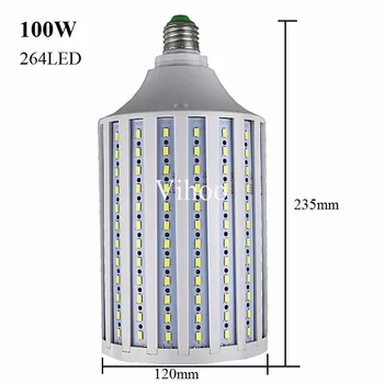 Led Lemputė 50W 60W 80W 100W E27 B22 E40 E26 E39 Kukurūzų lempos 110V, 220V 5730SMD Energijos Taupymo Lampada Didelės galios Vietoje Apšvietimo Lemputė