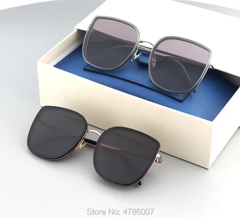Aukštos kokybės korėjiečių markės dizaino akiniai nuo saulės švelnus BIBI nerūdijančio plieno Aikštėje moterims saulės akiniai uv400 su originalia pakuote