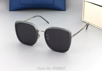 Aukštos kokybės korėjiečių markės dizaino akiniai nuo saulės švelnus BIBI nerūdijančio plieno Aikštėje moterims saulės akiniai uv400 su originalia pakuote