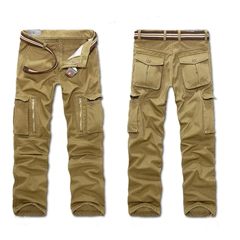 2020 m. Rudens Žiemos Naujas Vyrų Atsitiktinis darbo drabužiai Vyrams Multi-pocket Atsitiktinis Plius Dydžio Kelnės, Vyriškos Mados Karinės Taktinės Kelnės