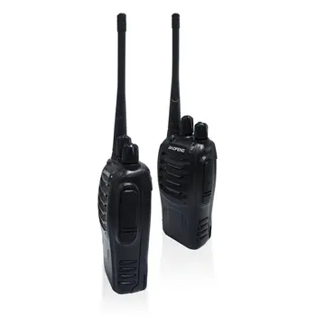 Baofeng BF-888S 2 VNT VHF/UHF nešiojama FM siųstuvas-imtuvas Įkraunamas Walkie talkie Dviem reikšmėmis 5W 2-way kumpis radijo comunicador EUplu
