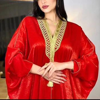 Abaja Dubajus Turkijos Musulmonų Suknelė, Hijab Islamas Afrikos Suknelės Moterims Drabužių Kaftan Skraiste Femme Longue Musulman De Režimas Kabyle