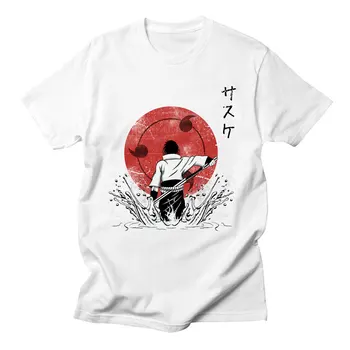 2020Naruto Uchiha Sasuke Itachi Marškinėlius Vyrams trumpomis Rankovėmis Anime Aukštos Kokybės Streetwear Viršūnes Vasaros Stiliaus Medvilnės Marškinėliai Vyrams 3XL