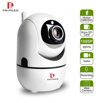 Pripaso 720P 1080P Auto Stebėjimo Belaidė IP Kamera 2.0 MP Debesis Kūdikio stebėjimo Tinklo WiFi Kamera, Stebėjimo kamerų Mini Kamera