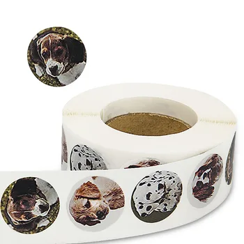 4 rūšių šunų Atlygis 500 Lipdukų, Etikečių ritinio mielas lipdukai antspaudas etiketes, klijuojamas lipdukas scrapboking vaikams papuošti 