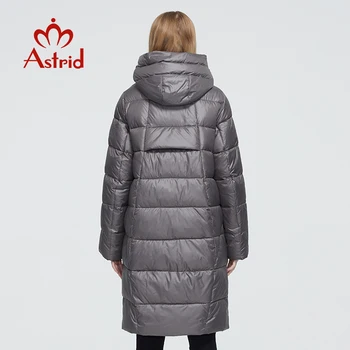 Astrid 2020 Nauji Žieminiai moteriški paltai moterims ilgas šiltas parko mados stora Striukė kapišonas Bio-Žemyn Aukštos Kokybės moterų, drabužius 6580