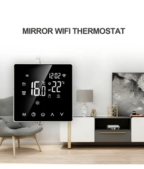 Myuet Wifi Smart Šildymo Termostatas, LCD Ekranas, Valdymas Balsu Elektros/Vandens Grindų Šildymo Temperatūros Reguliatorius ME81-WIFI